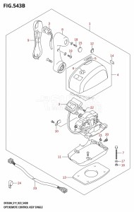 DF350A From 35001F-140001 (E11)  2021 drawing OPT:REMOTE CONTROL ASSY SINGLE (022,023)