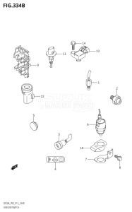 01504F-310001 (2013) 15hp P03-U.S.A (DF15A  DF15AR) DF15A drawing SENSOR / SWITCH (DF9.9BR:P03)