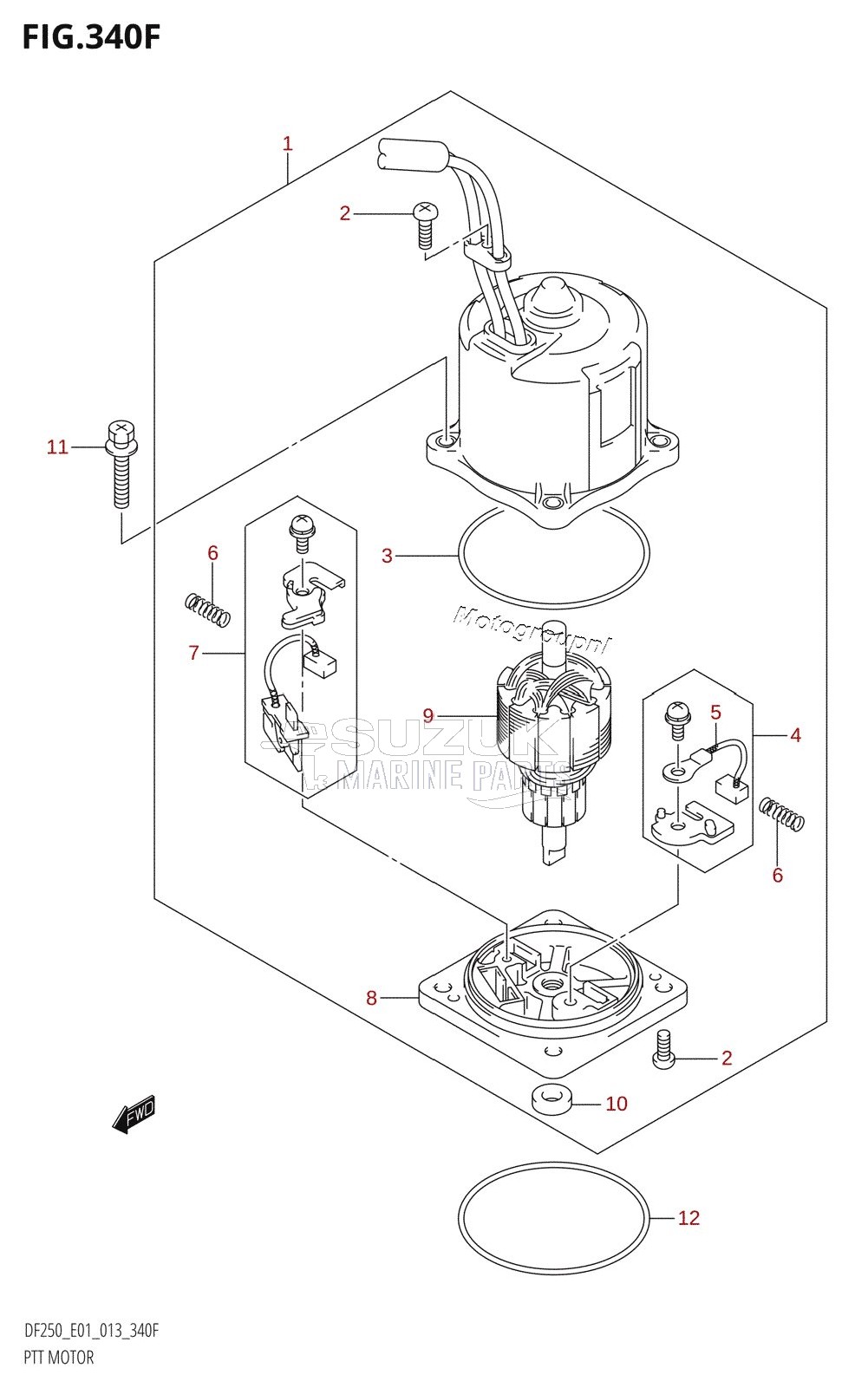 PTT MOTOR (DF225T:E40:(X-TRANSOM,XX-TRANSOM))