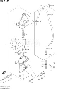 17503P-240001 (2022) 175hp E11-Gen. Export 2 (DF175AP    DF175AP) DF175AP drawing FUEL VAPOR SEPARATOR (E01,E03,E11)