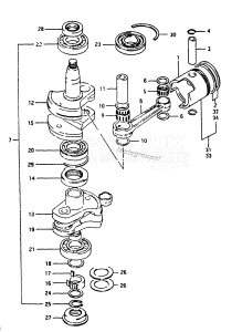 DT40 From 04003-608513 ()  1986 drawing CRANKSHAFT