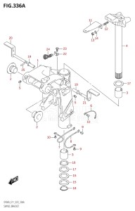 06003F-240001 (2022) 60hp E11 E40-Gen. Export 1-and 2 (DF60AVT  DF60AVT  DF60AVTH  DF60AVTH) DF60A drawing SWIVEL BRACKET (DF40A,DF50A)