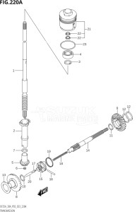 02504F-140001 (2021) 25hp P03-U.S.A (DF25A   DF25AT   DF25ATH   DT25K) DF25A drawing TRANSMISSION