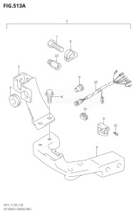 00992F-880001 (2008) 9.9hp P03-U.S.A (DF9.9K8  DF9.9RK8  DF9.9THK8  DF9.9TK8) DF9.9 drawing OPT:REMOTE CONTROL PARTS (K4)