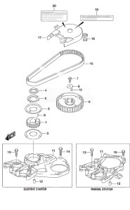 DF 9.9A drawing Timing Belt Non-Remote Control