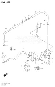 15002F-710001 (2017) 150hp E01 E40-Gen. Export 1 - Costa Rica (DF150T) DF150 drawing FUEL PUMP (DF175T:E01)