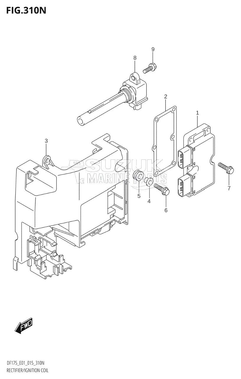 RECTIFIER / IGNITION COIL (DF175Z:E01)