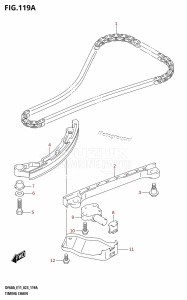 DF50A From 05003F-040001 (E01 E03 E11)  2020 drawing TIMING CHAIN