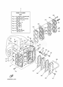 40VEOL drawing CYLINDER--CRANKCASE