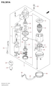 DF250Z From 25003Z-210001 (E01 E40)  2012 drawing STARTING MOTOR