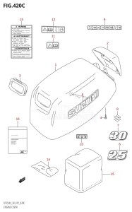 DT30 From 03001-510001 ()  2005 drawing ENGINE COVER