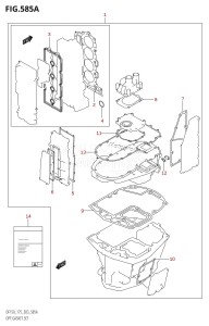 DF175Z From 17501Z-980001 (E03)  2009 drawing OPT:GASKET SET