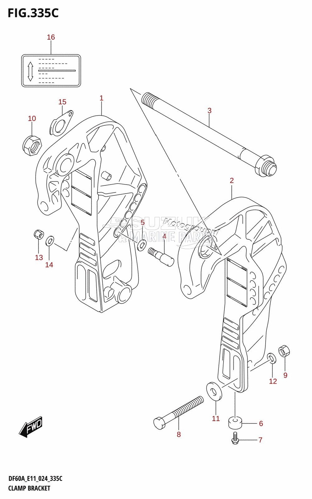 CLAMP BRACKET (DF40AQH)