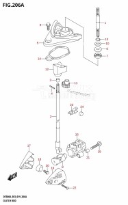 DF300AP From 30002P-910001 (E03)  2019 drawing CLUTCH ROD (DF300A)