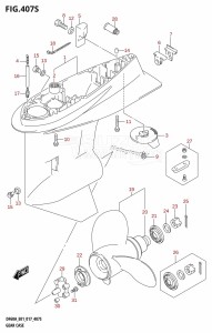 DF60A From 06002F-710001 (E01 E40)  2017 drawing GEAR CASE (DF60AVT:E40)