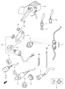 DF25QR From 02501 F-030001 ()  2001 drawing SWITCH