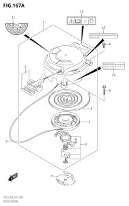 00252F-510001 (2005) 2.5hp P01-Gen. Export 1 (DF2.5) DF2.5 drawing RECOIL STARTER