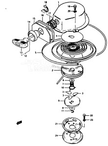 DT4 From d-10001 ()  1983 drawing STARTER