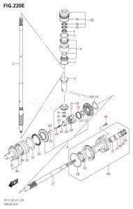 DF150 From 15002F-510001 (E03)  2015 drawing TRANSMISSION (DF175T:E03)