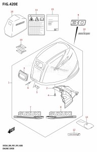 DF30A From 03003F-910001 (P01 P40)  2019 drawing ENGINE COVER (DF30AT,DF30ATH)