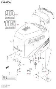 DF90 From 09001F-680001 (E03)  2006 drawing ENGINE COVER (K1,K2)