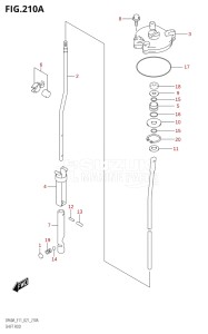 06002F-240001 (2022) 60hp E01 E40 E11-Gen. Export - Costa Rica (DF60AQH  DF60AQH  DF60AT  DF60AT  DF60ATH  DF60ATH) DF60A drawing SHIFT ROD (SEE NOTE)