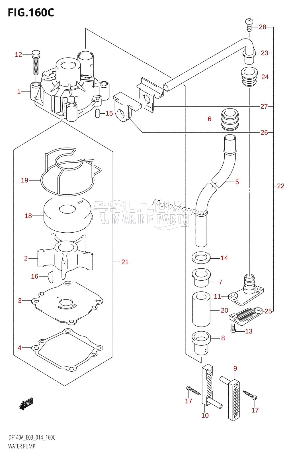 WATER PUMP (DF115AZ:E03)