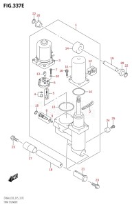 05004F-510001 (2005) 50hp E03-USA (DF50AVT) DF50A drawing TRIM CYLINDER (DF60AVT:E03)