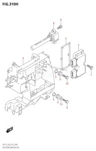 DF175Z From 17502Z-510001 (E03)  2015 drawing RECTIFIER /​ IGNITION COIL (DF175ZG:E03)