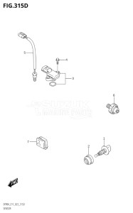 10004F-140001 (2021) 100hp E01 E40-Gen. Export 1 - Costa Rica (DF100BT  DF100BT   DF100BT) DF100B drawing SENSOR (DF90AWQH:(022,023))