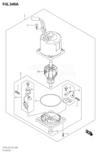 20002Z-810001 (2018) 200hp E03-USA (DF200Z) DF200Z drawing PTT MOTOR (L-TRANSOM)