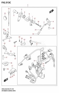 DF30A From 03003F-710001 (P40)  2017 drawing OPT:REMOTE CONTROL PARTS (DF25AQ:P03)