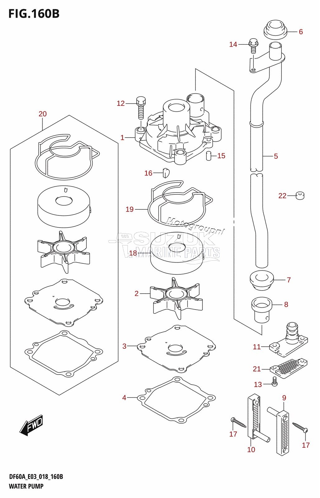 WATER PUMP (DF50AVT,DF60AVT)