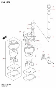 DF250ST From 25004F-140001 (E03)  2021 drawing WATER PUMP (E40)