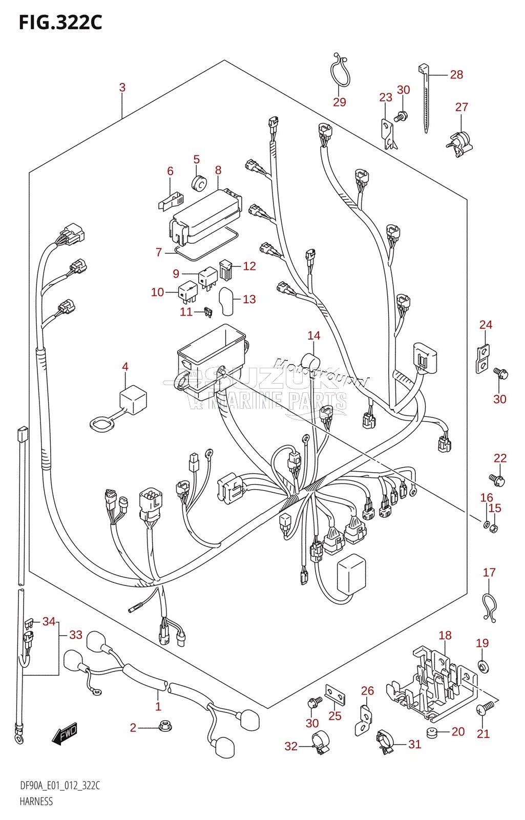 HARNESS (DF70ATH:E01)