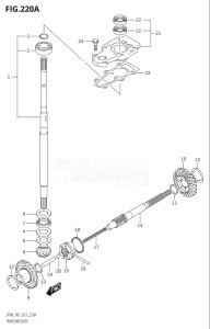 00801F-340001 (2023) 8hp P01-Gen. Export 1 (DF8A    DF8AR) DF8A drawing TRANSMISSION