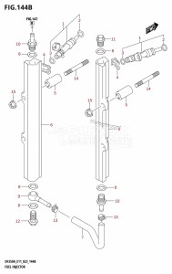 DF350A From 35001F-240001 (E11)  2022 drawing FUEL INJECTOR (E40)