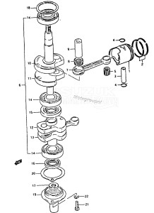 DT8 From 0801-100001 ()  1988 drawing DT8 CRANKSHAFT