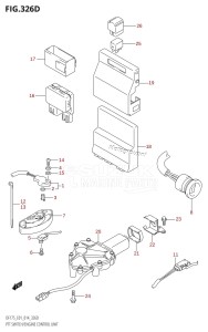 DF175TG From 17502F-410001 (E01 E40)  2014 drawing PTT SWITCH /​ ENGINE CONTROL UNIT (DF150TG:E40)