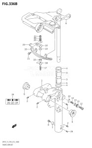 00993F-110001 (2011) 9.9hp P03-U.S.A (DF9.9T  DF9.9TH) DF9.9 drawing SWIVEL BRACKET (DF9.9TH:P03)