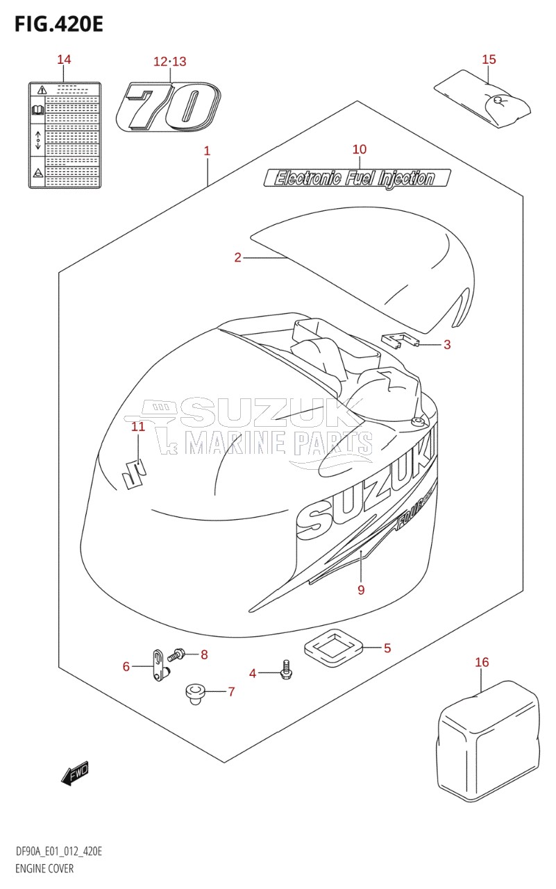 ENGINE COVER (DF80A:E01)