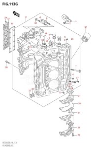 DF200 From 20002F-610001 (E03)  2016 drawing CYLINDER BLOCK (DF250ST:E03)