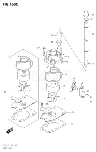 25003Z-040001 (2020) 250hp E40-Costa Rica (DF250Z  DF250Z) DF250Z drawing WATER PUMP (E03:DF250ST)