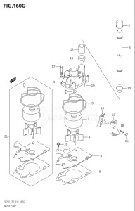 20002Z-210001 (2012) 200hp E03-USA (DF200Z) DF200Z drawing WATER PUMP (DF250ST:E03)