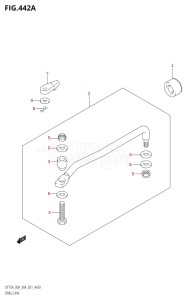 07003F-010001 (2010) 70hp E01 E40-Gen. Export 1 - Costa Rica (DF70ATHK10  DF70ATK10  DF70AWTHK10  DF70AWTK10) DF70A drawing DRAG LINK