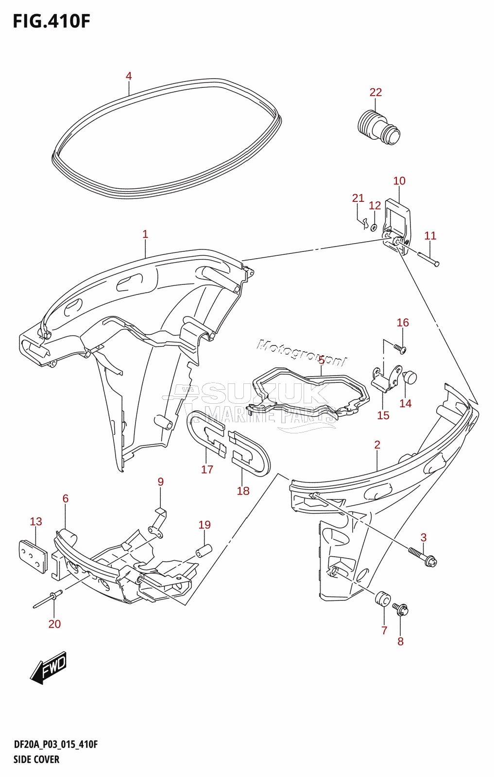 SIDE COVER (DF15AR:P03)