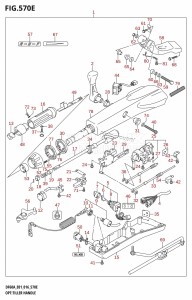 DF60A From 06003F-610001 (E01 E40)  2016 drawing OPT:TILLER HANDLE (DF60A:E40)