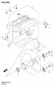 DF50A From 05003F-510001 (E01)  2015 drawing GEAR CASE (DF60AQH:E01)