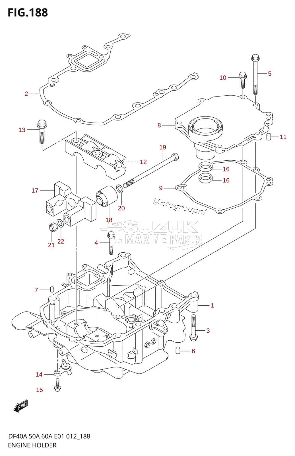 ENGINE HOLDER (DF40AST E34)