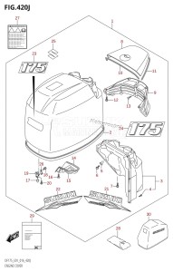 DF175T From 17502F-610001 (E01 E40)  2016 drawing ENGINE COVER (DF175T:E01,DF175Z:E01)